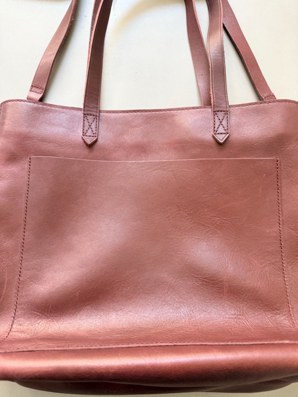 Madewell Never Used Burgundy Leather Tote Bag